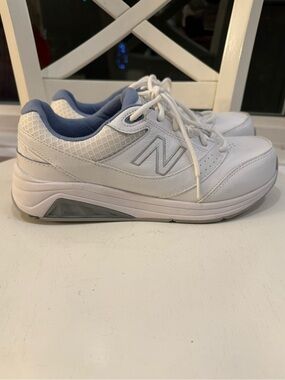 New Balance 928v3 Leather Walking Sneakers White Blue ROLLBAR Women’s 9